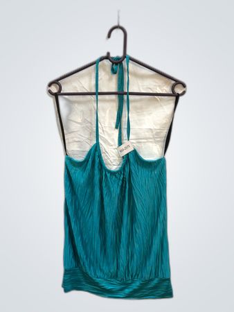 Teal Halter Neck Top