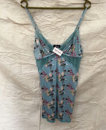 Etam Floral Lace Trim Chemise