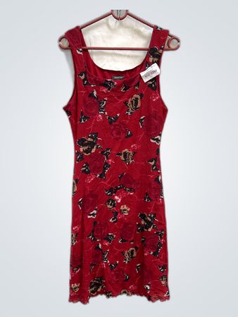 Red Floral Dress