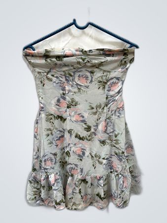 Floral Strapless Dress