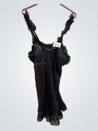 Black Ruffled Dress