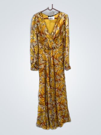 MODA 74 Yellow Floral Dress