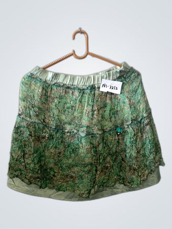 Green Floral Skirt