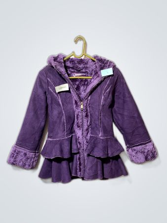 Purple Faux Fur Jacket