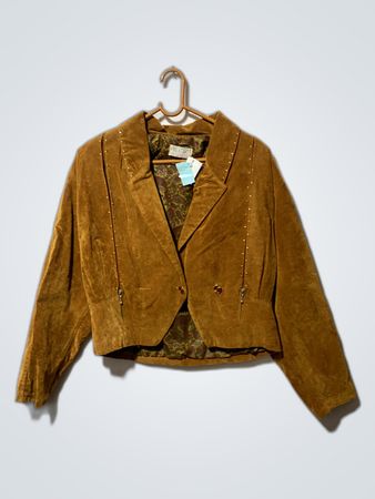 Brown Velvet Blazer