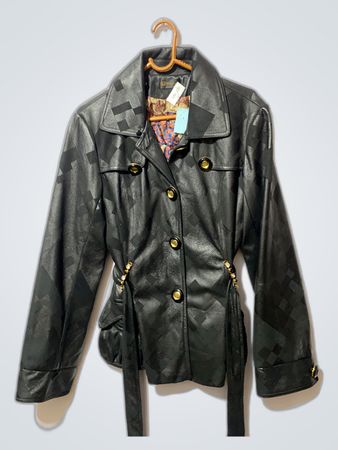 Mary D Black Leather Jacket
