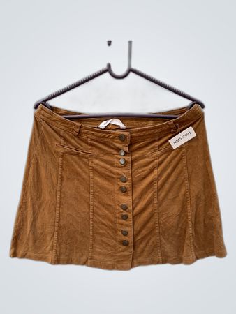 Brown Corduroy Skirt