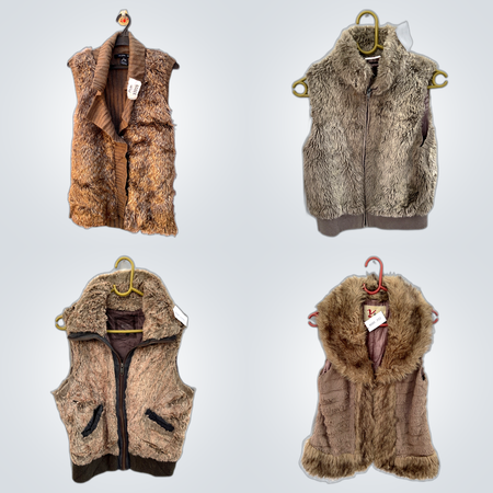 Y2K Fur Waistcoats Bundle