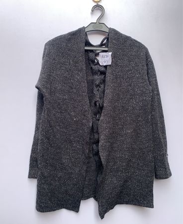 Gray Knit Cardigan