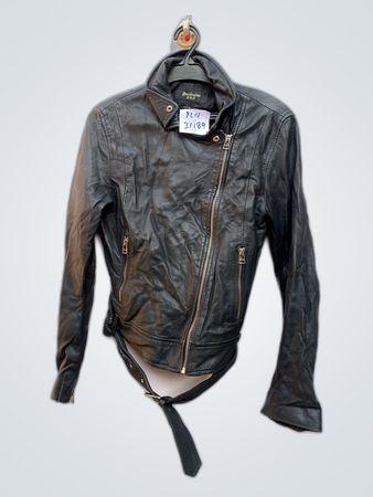 Stradivarius Black Leather Jacket