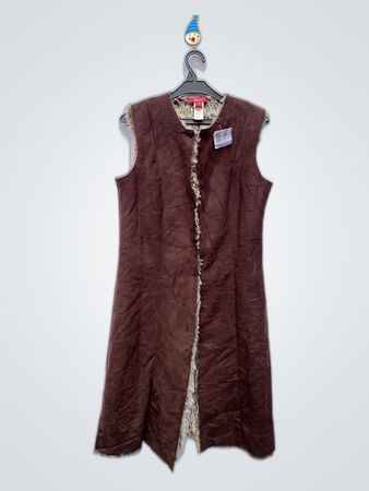 Monsoon Brown Suede Vest