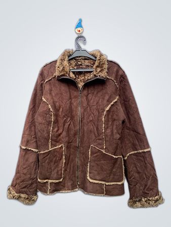 Brown Faux Fur Jacket