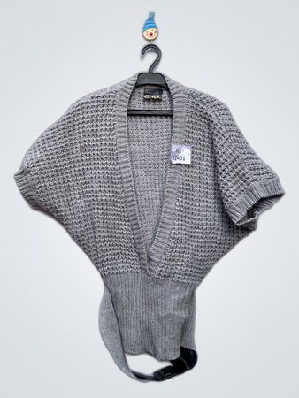 Gray Knit Cardigan