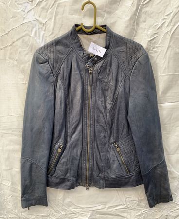 Gray Leather Jacket