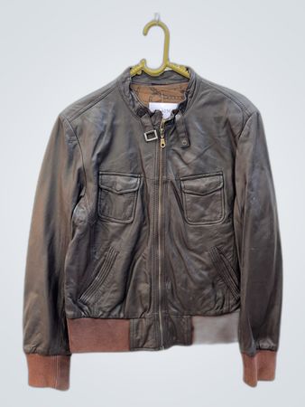 Leather Bomber Jacket