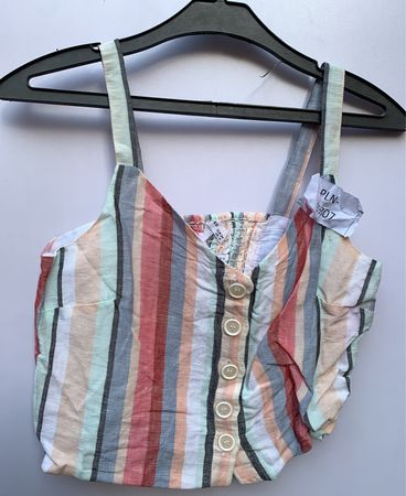Striped Cropped Top