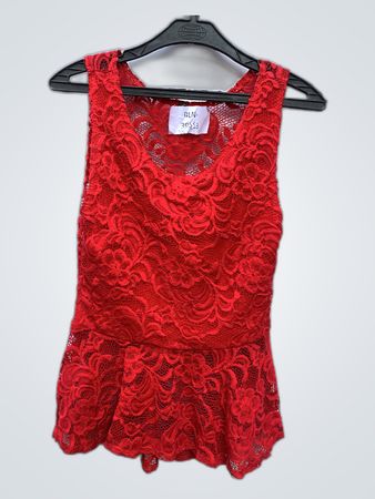 Red Lace Top