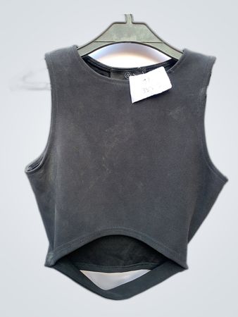 Gray Sleeveless Top