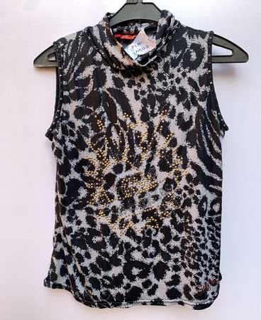 Animal Print Sleeveless Top