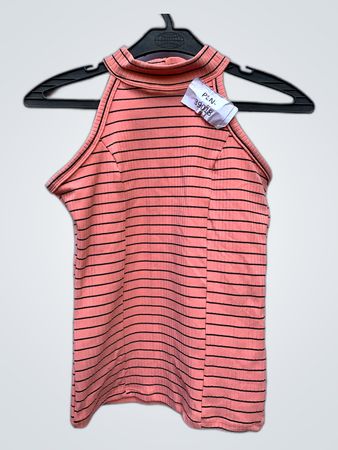 Pink Striped Tank Top