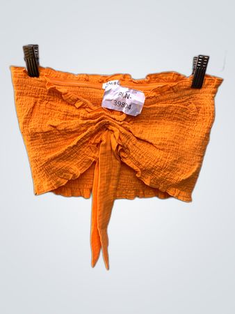 Orange Ruffled Skirt