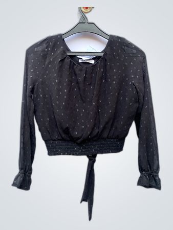 Black Polka Dot Blouse