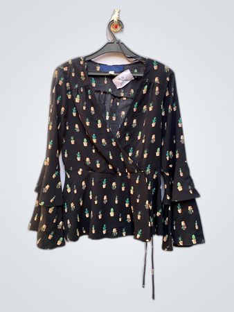 Cactus Print Blouse