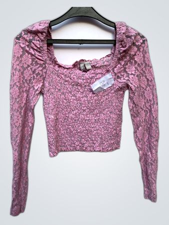 Pink Lace Top