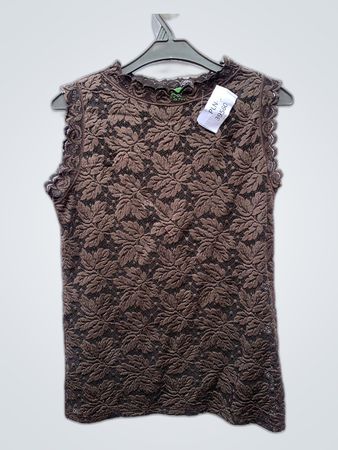 Brown Lace Top