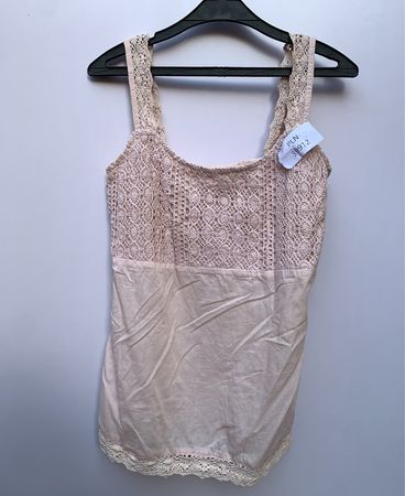 Beige Lace Cami Top