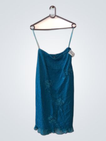 Blue Spaghetti Strap Dress