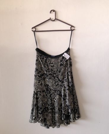 Black and White Paisley Dress