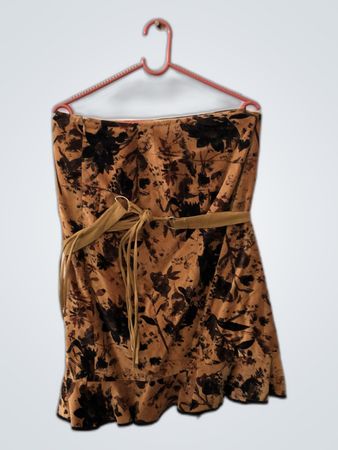 Brown Floral Dress