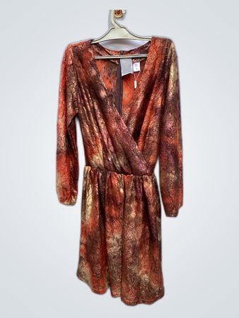 Long Sleeve Dress with Floral Pattern