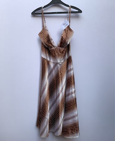 APNY Striped Satin Mini Dress