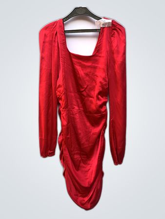 Red Satin Dress