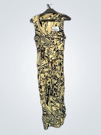 Dress with Black and Yellow Pattern