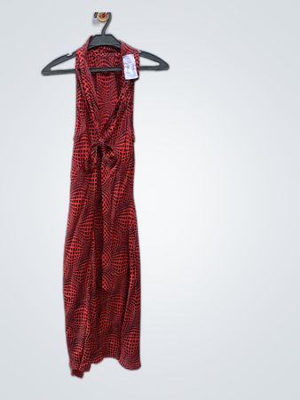 Red Patterned Dress