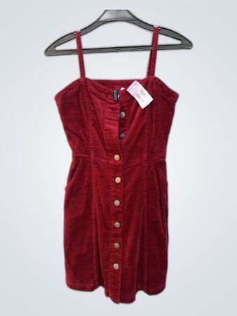 Red Corduroy Dress