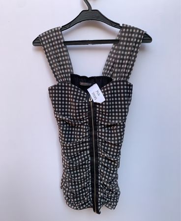 Suzy Shier Gingham Jumpsuit