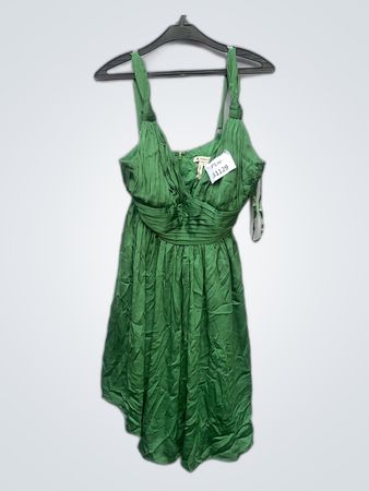 Green Ruched Dress