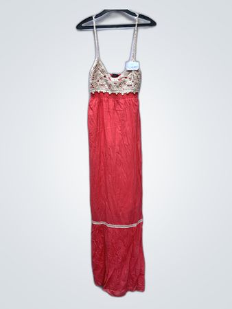 Pink Crochet Top Dress