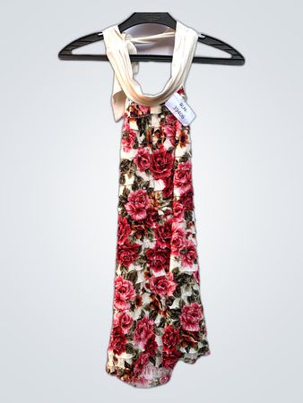 Floral Halter Neck Dress