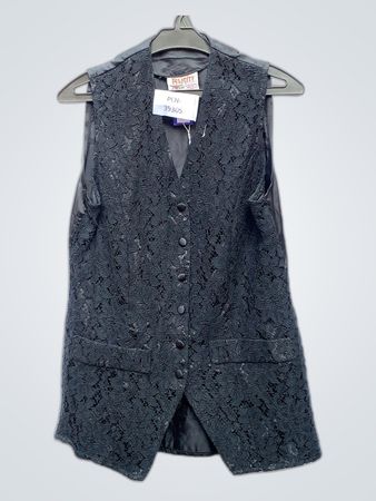 Black Lace Vest