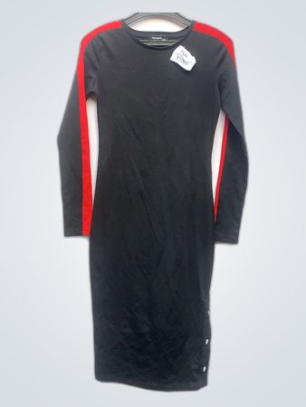 Terranova Black and Red Long Sleeve Dress