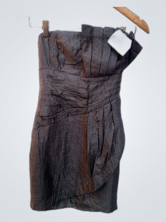 H&M Gray Strapless Dress