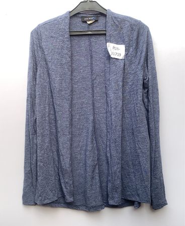 Gray Long-Sleeve Cardigan