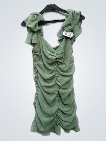 Green Ruffled Dress