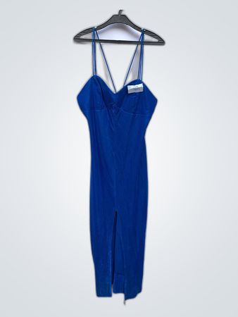 Blue Spaghetti Strap Jumpsuit