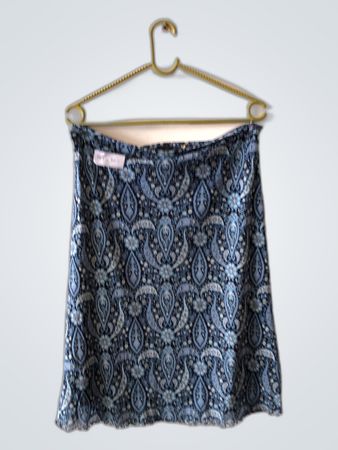 Blue Paisley Skirt